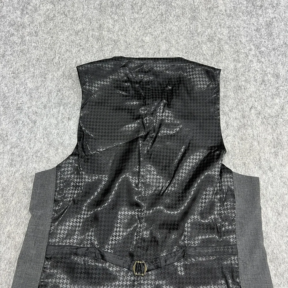 John Varvatos USA Suit Vest Mens Small Gray Wool Blend Formal Dress Wedding‎